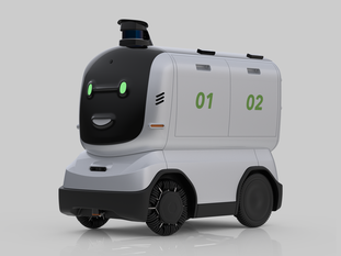 自動搬送ロボットの写真