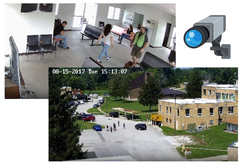 映像からの人物行動推定と異常検知する写真