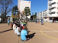 写真:避難訓練をしたところ