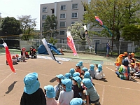 写真:こいのぼりがあがるところ