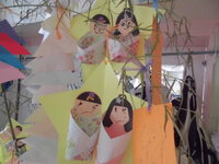 3歳 七夕飾りの写真