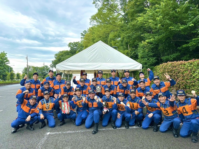 写真:優勝隊(第七分団)