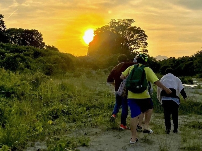 写真:さぁ帰ろう。