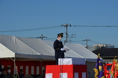 写真:市長のあいさつの様子