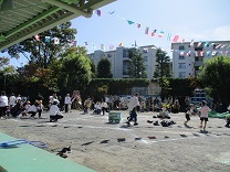 うさぎ組の親子競技の写真