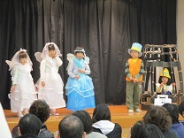 5歳児の発表の写真