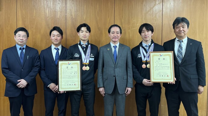 キングフィッシャーズの皆様と大坪市長