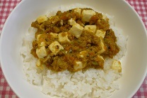 写真：豆腐のカレー丼