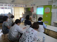 プール前事前犬種の様子