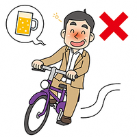 画像:自転車の飲酒運転禁止
