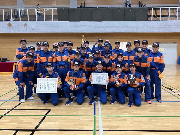 応急救護審査会 優勝隊 第二分団の写真