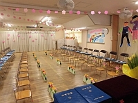 写真:卒園式会場の様子
