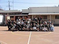 写真:卒園記念写真撮影の様子