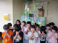 5歳児の七夕飾りの写真