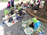 写真:5歳児のお弁当の様子