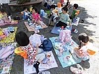 写真:4歳児のお弁当の様子