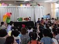 写真:ちょうちょの登場シーンの様子