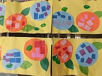 写真:あじさいの製作