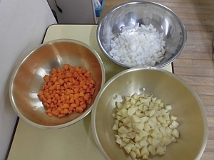 写真:切れた野菜