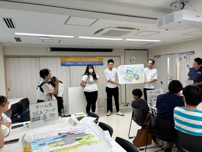 発表の様子の写真