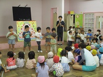 8月の誕生児紹介の写真