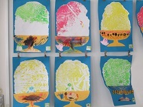 3歳児クラスの作品の写真