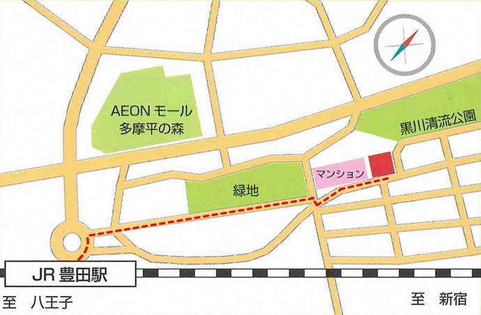 カワセミハウスマップの画像