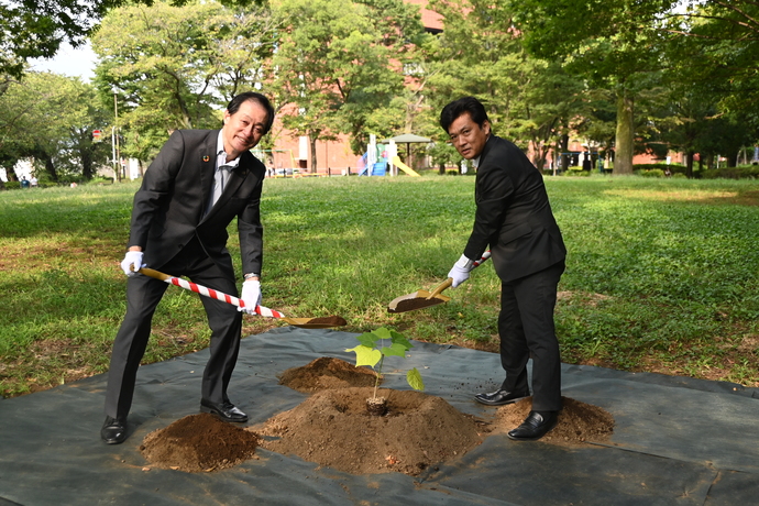 写真:市長、議長