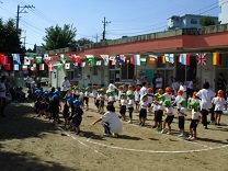 写真：運動会開会式
