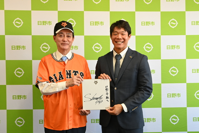 佐々木選手と市長