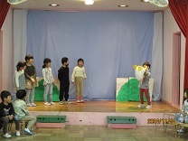 5歳舞台練習の写真