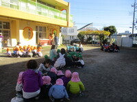 避難訓練の様子の写真