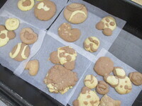 焼きあがったクッキーの写真