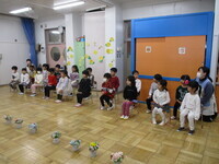 卒園するらいおん組の子供たちの写真