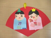 1歳児のお雛様の写真