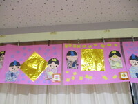 3歳児のお雛様の作品の写真