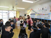 卒園式が始まる前の様子の写真