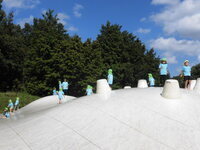 写真:5歳児ふわふわドームの様子