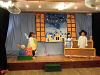 写真:演じている5歳児