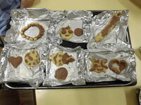 写真:クッキーの形が出来上がった