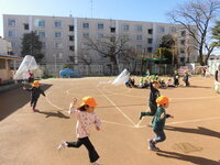写真:たこあげの様子