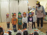 写真:2歳児のお面