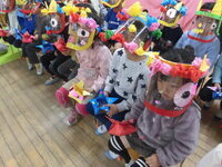 写真:5歳児のお面