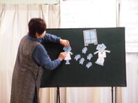 写真:先生が演じている様子