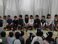 写真:5歳児の入場