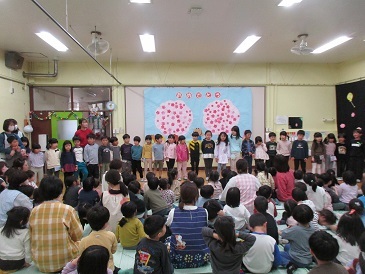 年長児紹介の様子の写真