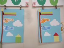 写真：こいのぼり製作2