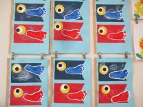 写真：こいのぼり製作3