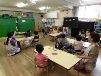 写真:3歳児保育参観3