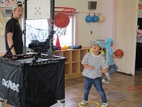 シュートする写真